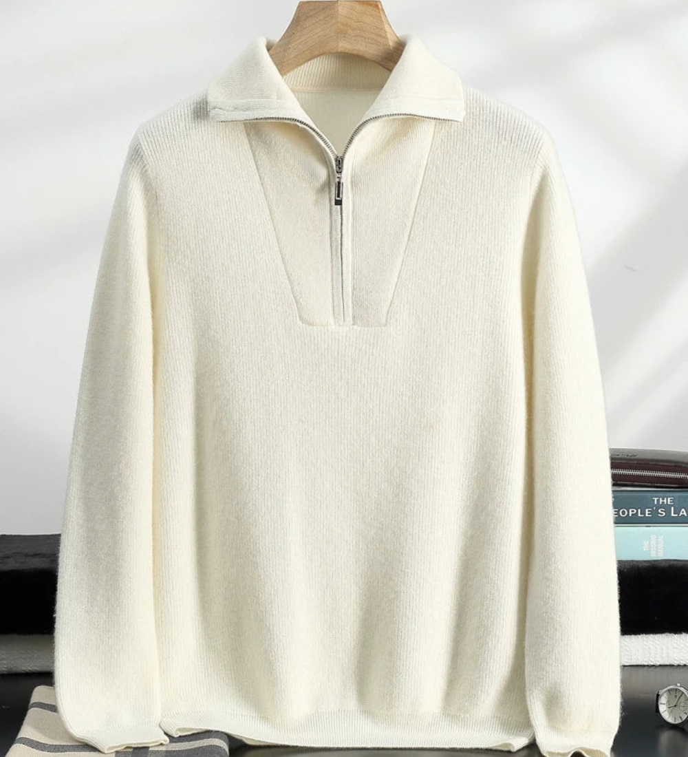 Portofino Cashmere Half-Zip Pullover