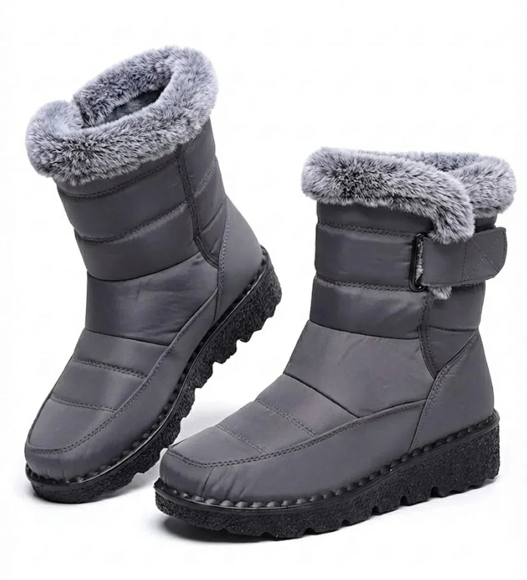 Lysandra™ | Quilted Faux-Fur Lined Winter Boots
