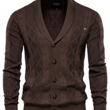 Men's Premium Button-Up Wool Cardigan