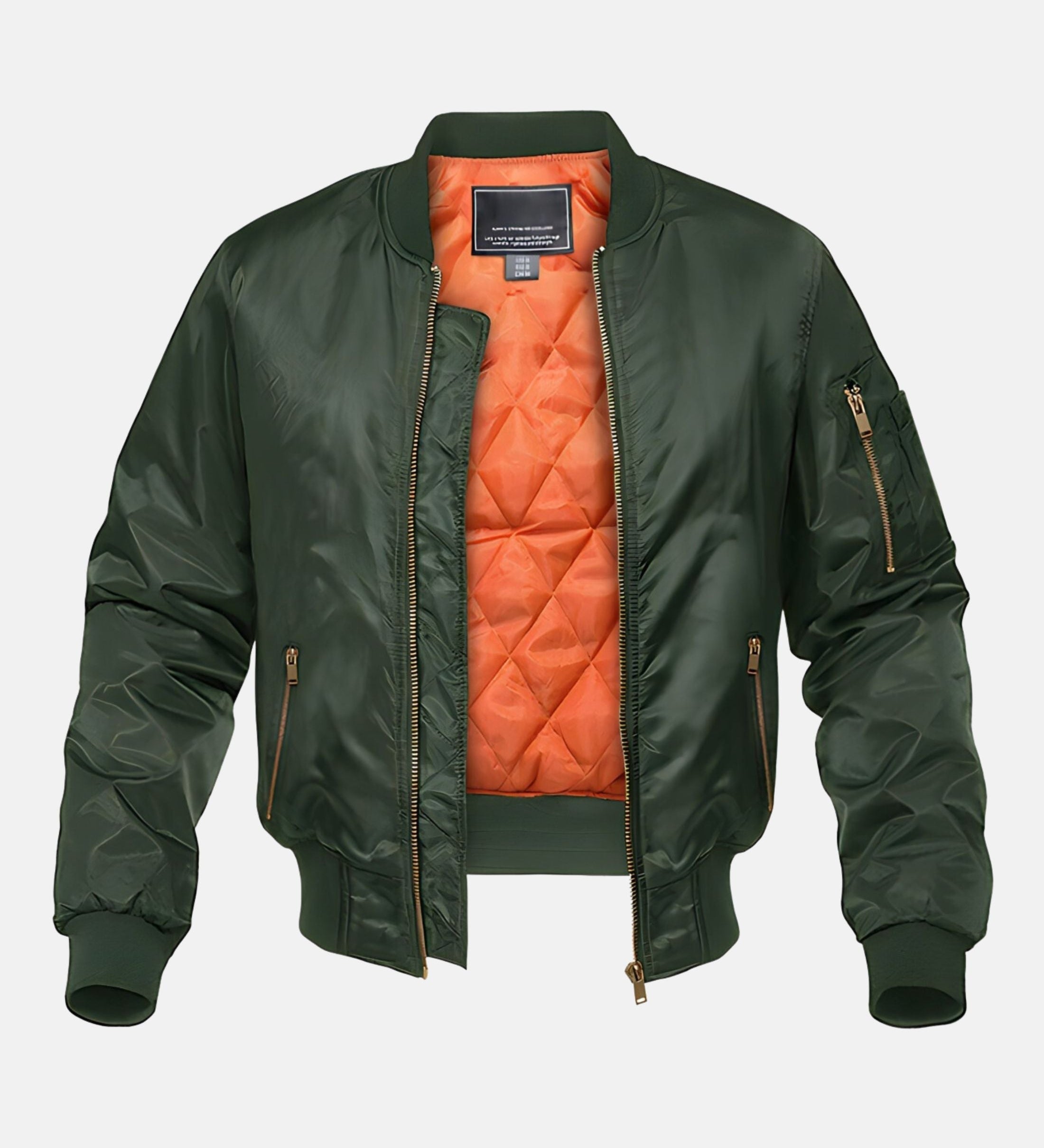 Chic Quilted Bomber Jacket
