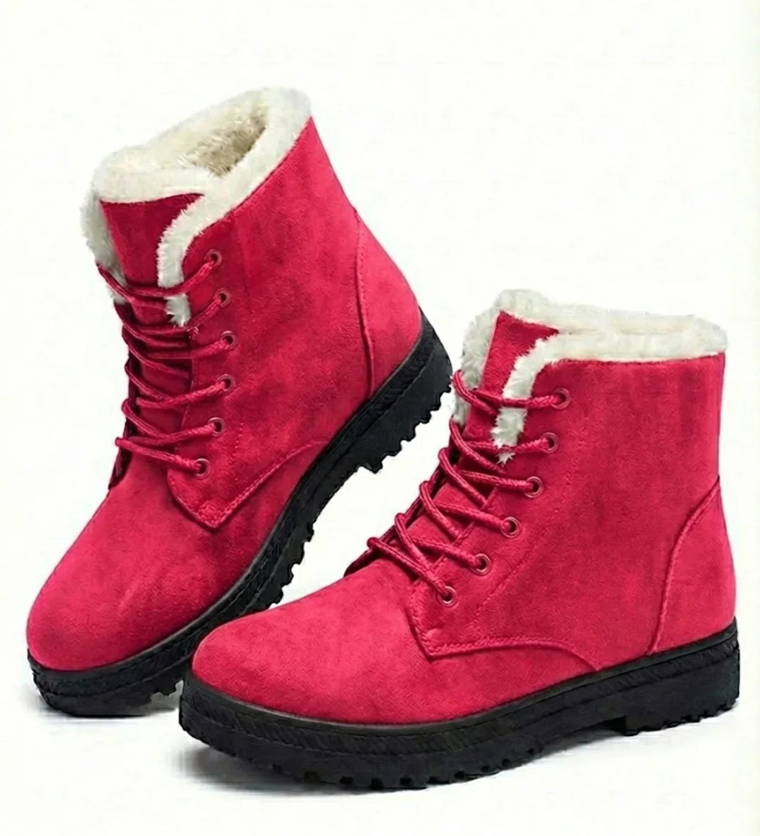 Marietta™ | Lace-Up Fleece-Lined Winter Ankle Boots