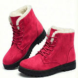 Marietta™ | Lace-Up Fleece-Lined Winter Ankle Boots