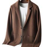 Cashmere Coat Featuring Bacchus-Inspired Buttons