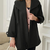 Synthia™ | Long Coat with Shawl Collar