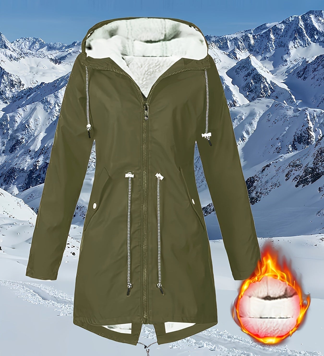 Teresa™ | Warm Fleece-Lined Waterproof Hooded Parka Coat