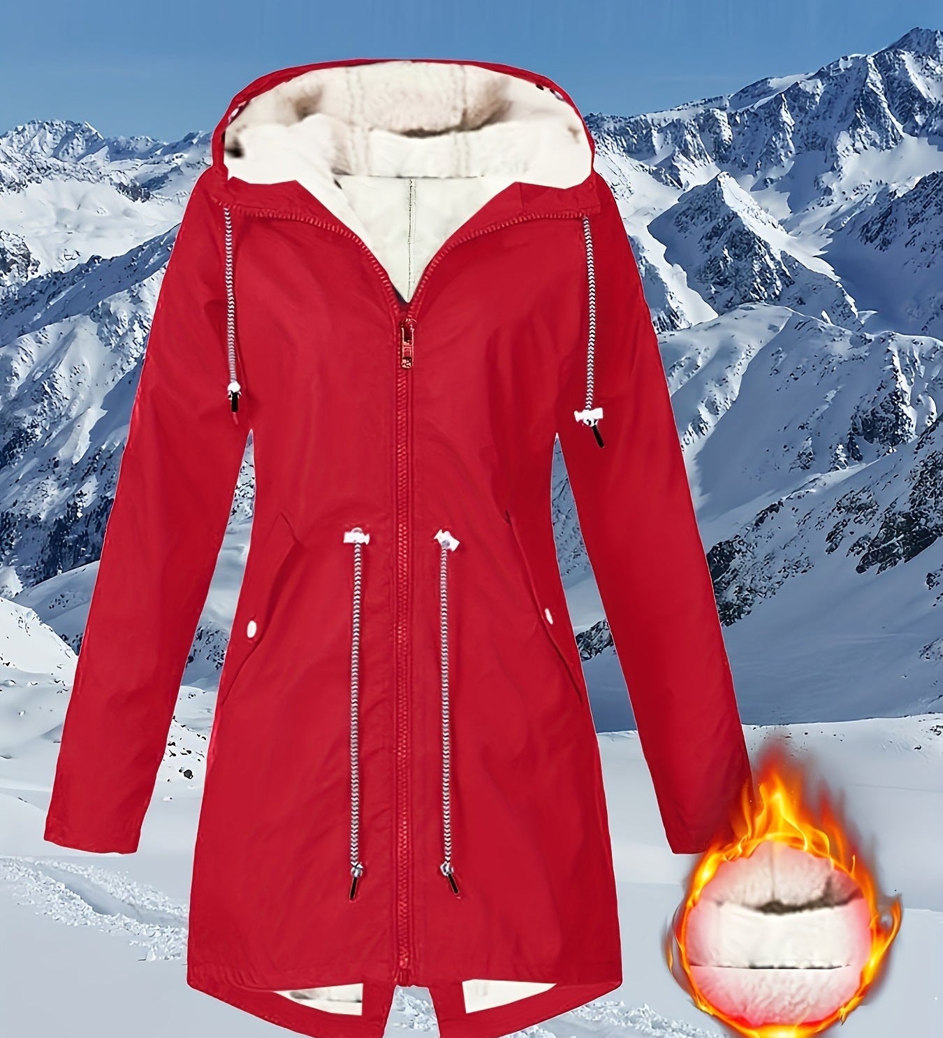 Teresa™ | Warm Fleece-Lined Waterproof Hooded Parka Coat