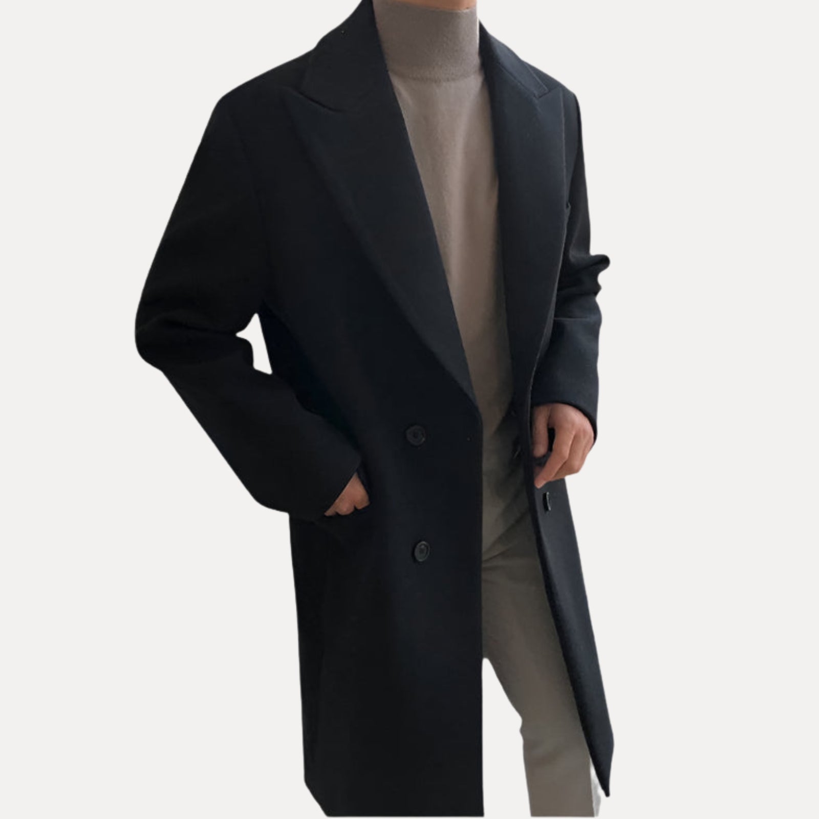 Chic Double-Breasted Overcoat