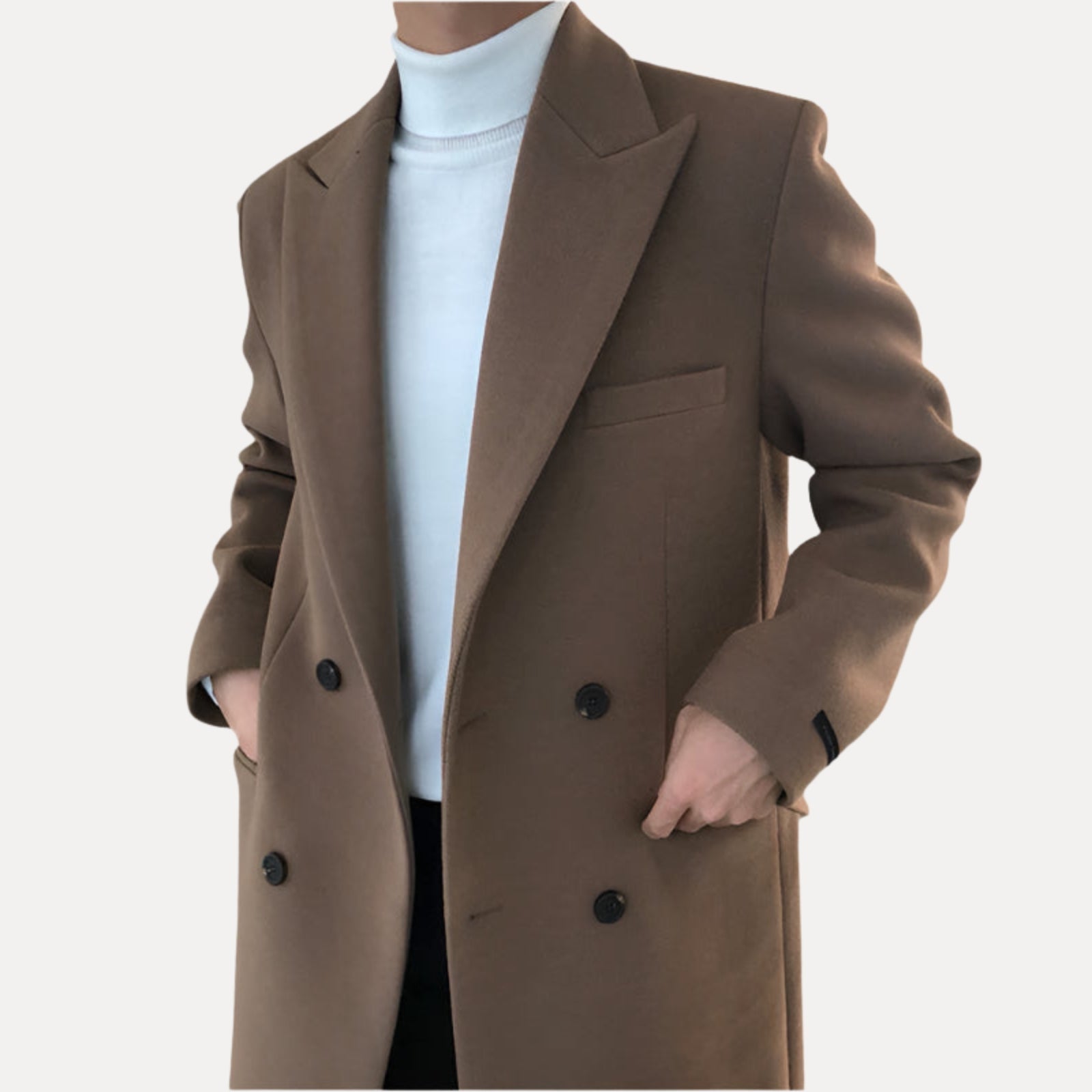 Chic Double-Breasted Overcoat
