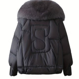 Mireya™ | Cropped Faux-Fur Collar Puffer Jacket