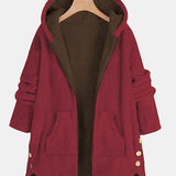 Amona™ | Hooded Plush Coat