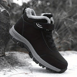 Benedetta™ | Plush-lined hook-and-loop lace-up hiking ankle boots