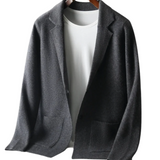 Cashmere Coat Featuring Bacchus-Inspired Buttons