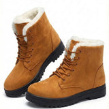 Marietta™ | Lace-Up Fleece-Lined Winter Ankle Boots