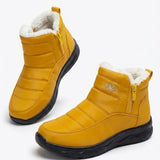 Odile™ | Quilted side-zip faux-fur winter ankle boots