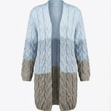 Kalila™ | Ombre Cable-Knit Long Cardigan