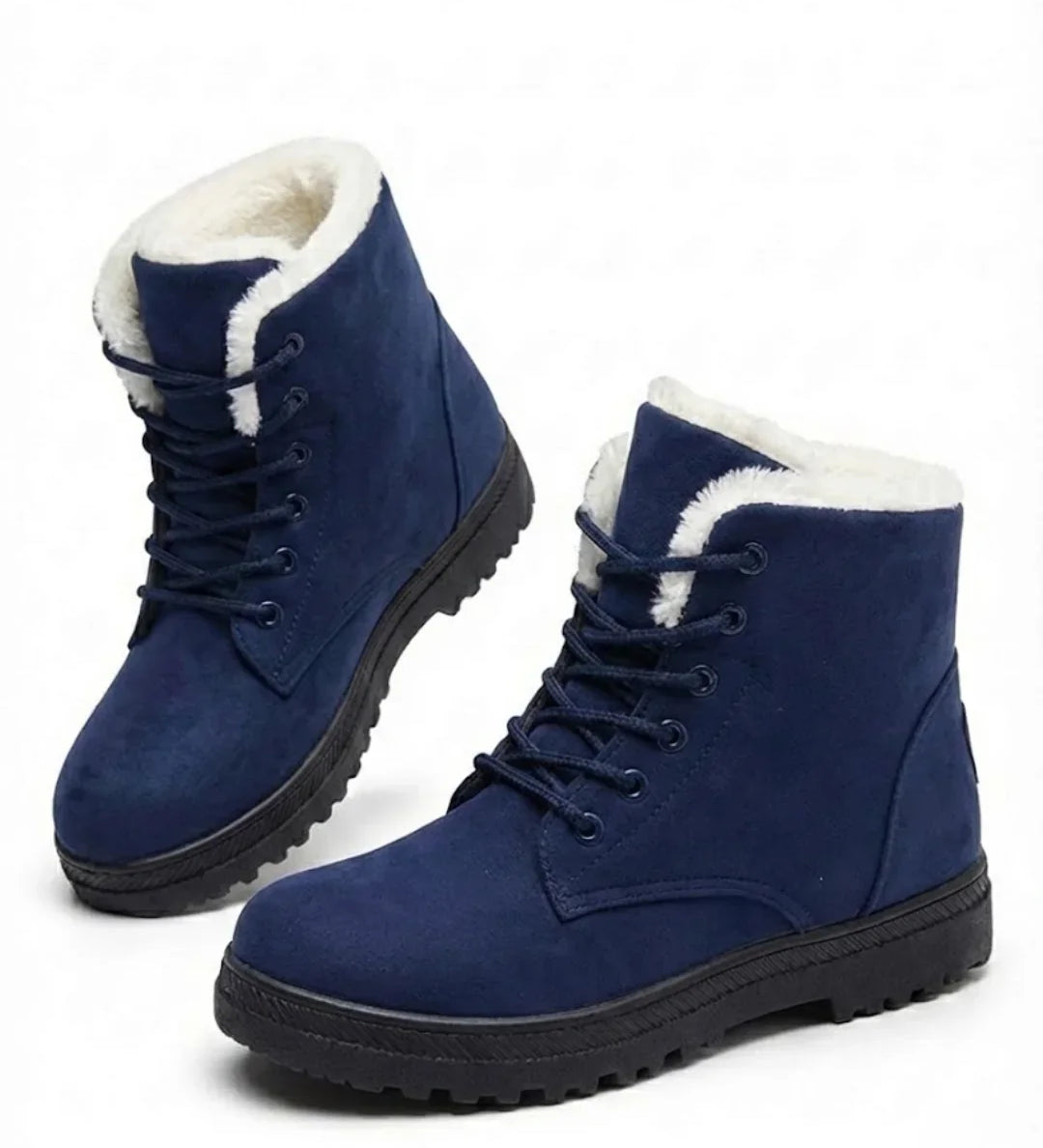 Loretta™ | Lace-Up Fleece-Lined Winter Ankle Boots