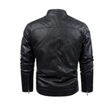 Vintage-Inspired Leather Jacket with Cozy Wool Lining