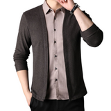 2-in-1 Shirt and Knit Jacket Combo