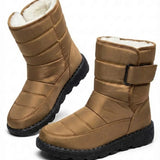 Marcelle™ | Quilted Fleece-Lined Strap Winter Boots