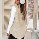 Ava™ | Sherpa Button-Front Longline Blazer