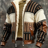 Vintage-Inspired Jacket with Cozy Fleece Lining