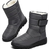 Marcelle™ | Quilted Fleece-Lined Strap Winter Boots