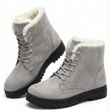 Marietta™ | Lace-Up Fleece-Lined Winter Ankle Boots