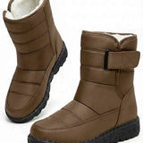 Oksana™ | Quilted hook-and-loop plush-lined snow boots