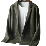 Cashmere Coat Featuring Bacchus-Inspired Buttons