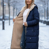 Helena™ | Hooded sherpa-lined puffer coat