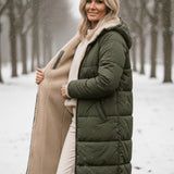 Helena™ | Hooded sherpa-lined puffer coat