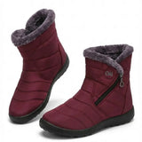 Lucero™ | Quilted Fleece-Lined Zip Winter Boots