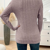 Wilhelmina™ | Cozy Slimming Ribbed V-Neck Sweater