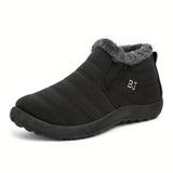 Apollonia™ | Quilted plush-lined slip-on ankle snow boots