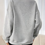 Violetta™ | Soft Fleece Kangaroo-Pocket Half-Zip Sweatshirt