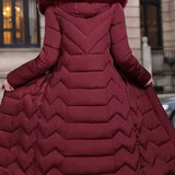 Perrine™ | Faux-Fur Collar Long Puffer Coat