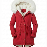 Ceridwen™ | Faux-fur hooded drawstring parka coat