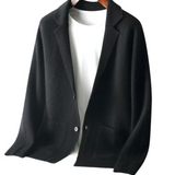 Cashmere Coat Featuring Bacchus-Inspired Buttons