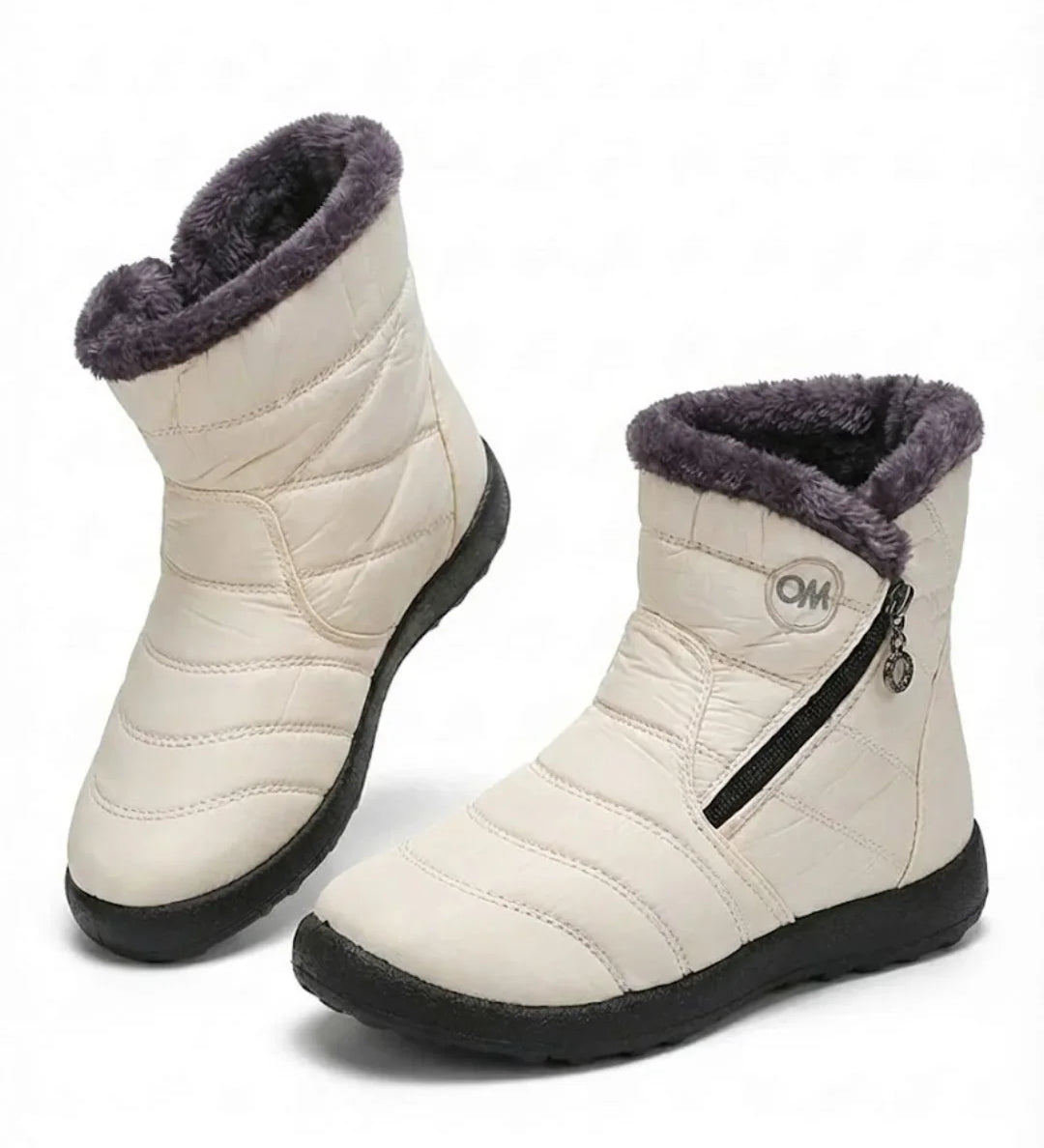 Lucero™ | Quilted Fleece-Lined Zip Winter Boots