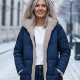 Helena™ | Hooded sherpa-lined puffer coat