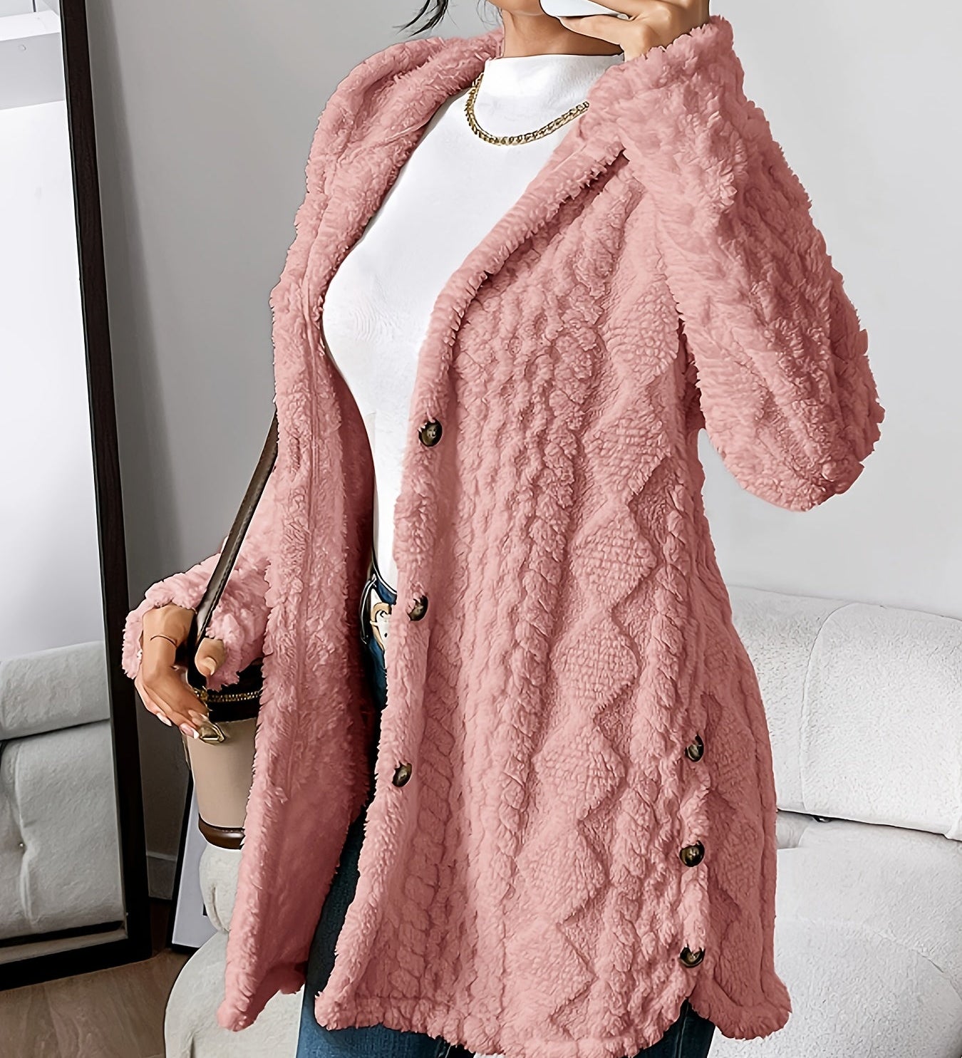 Mel™ | Cozy Hooded Cardigan
