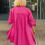 Tina™ | Flared Cotton Shirt Jacket