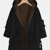 Amona™ | Hooded Plush Coat