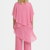 Elegant Chiffon Layered Pant Set
