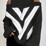 Noa™ | Elegant Off-Shoulder Sweater