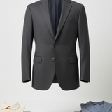 City blue classic tailored blazer