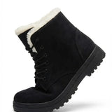 Loretta™ | Lace-Up Fleece-Lined Winter Ankle Boots