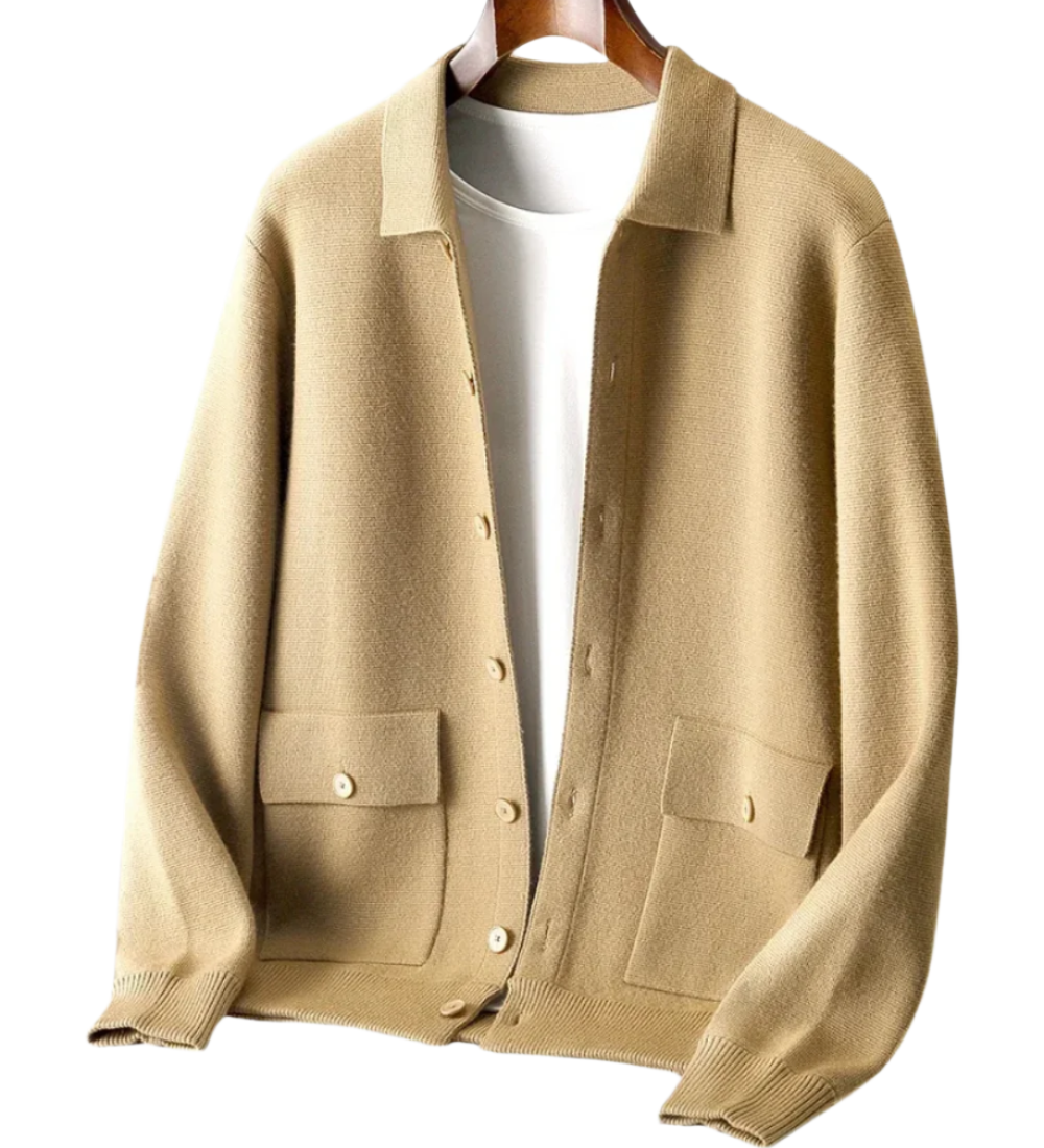 Janus Merino Wool Knit Cardigan