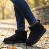 Saskia™ | Plush-Lined Slip-On Ankle Boots