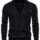 Men's Premium Button-Up Wool Cardigan